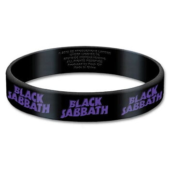Black Sabbath Gummy Wristband: Logo