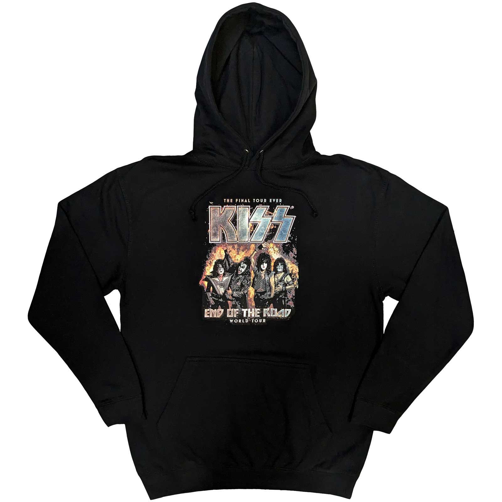 KISS Unisex Pullover Hoodie: End Of The Road Final Tour (Medium)