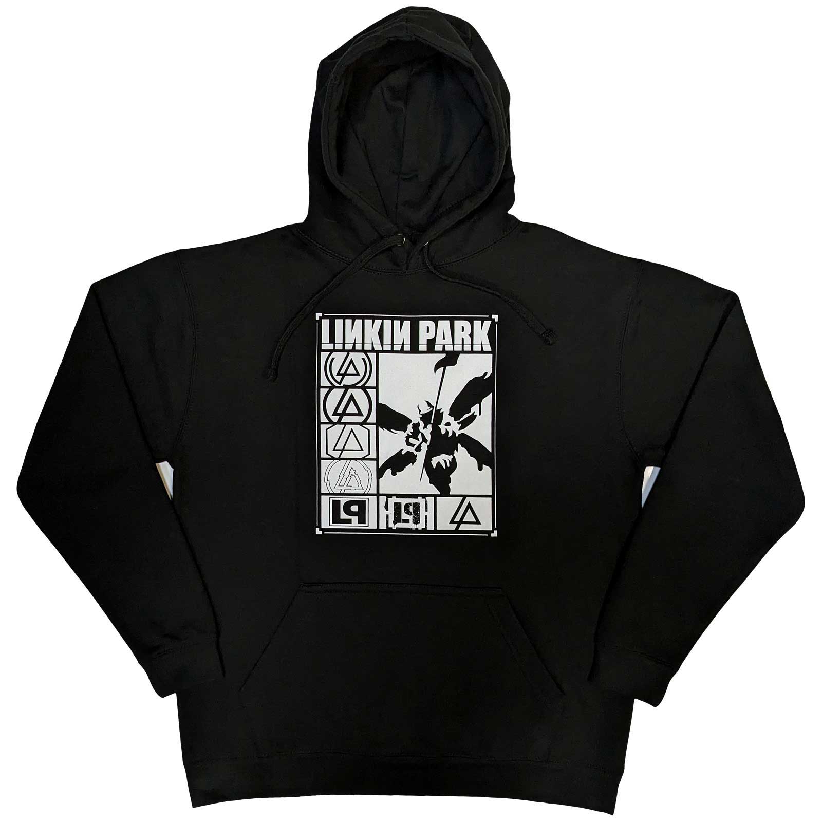 Linkin Park Unisex Pullover Hoodie: Logos Rectangle (Medium)