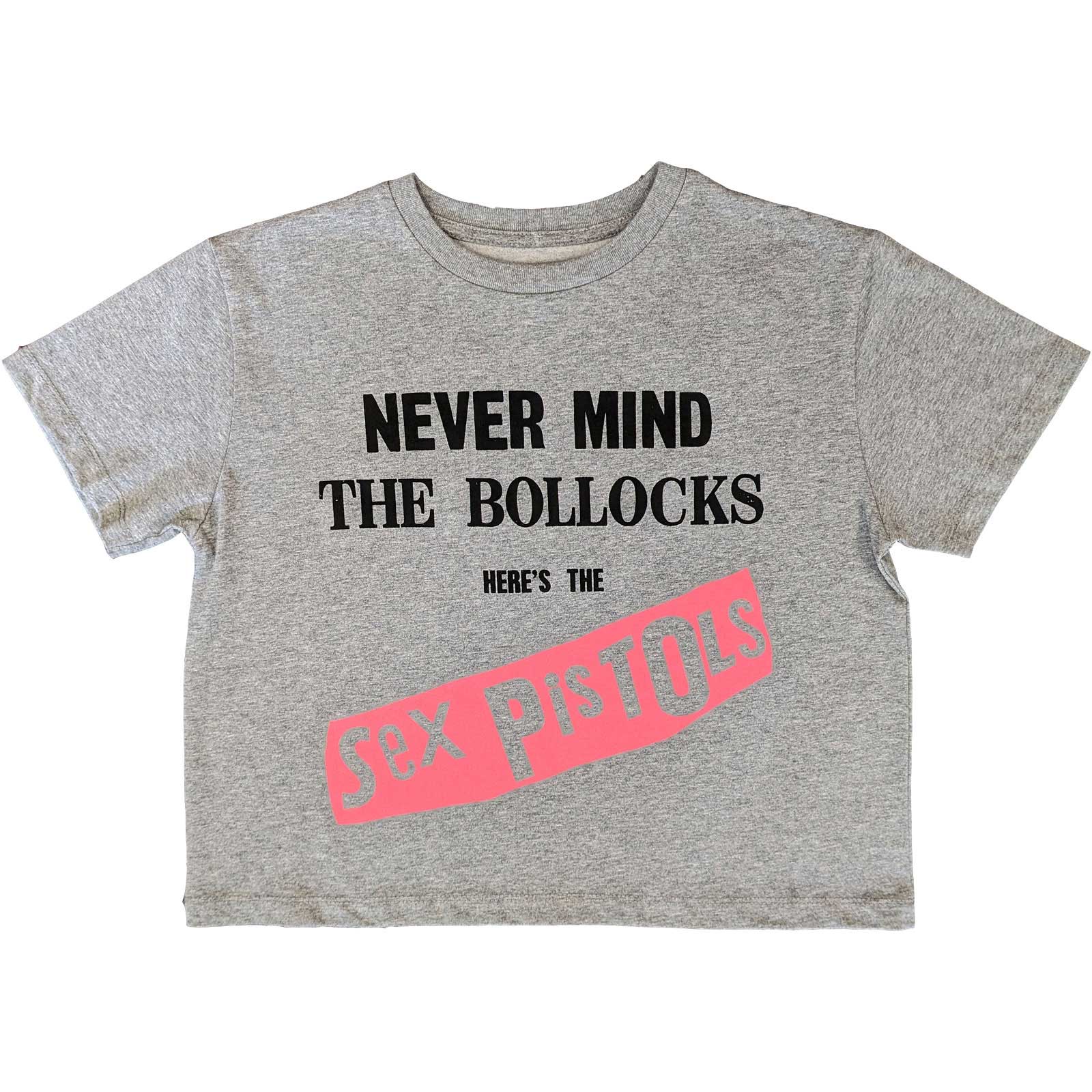 The Sex Pistols Ladies Crop Top: Never Mind The Bol.....s Original Album (Medium)