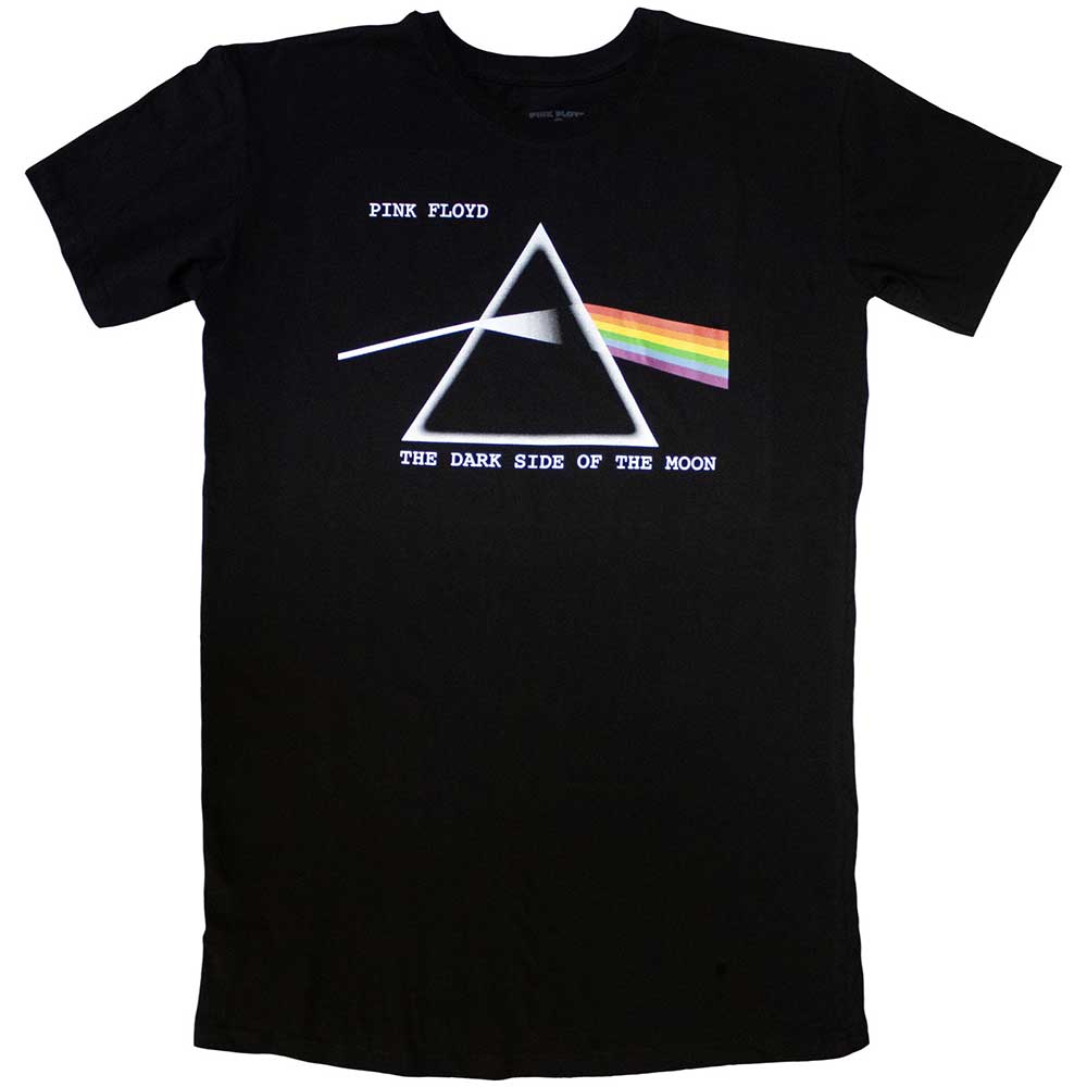 Pink Floyd Ladies T-Shirt Dress: Dark Side Of The Moon Courier (Small)