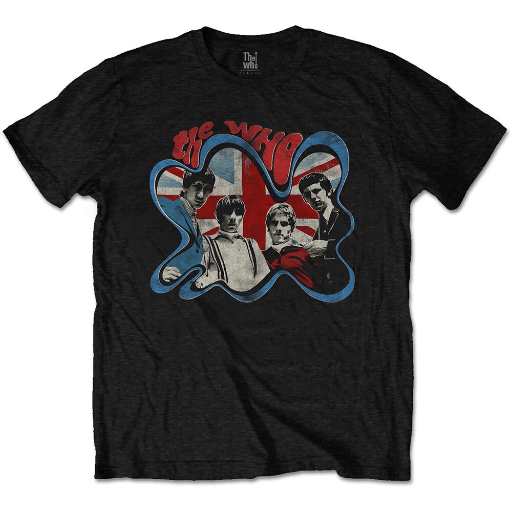 The Who Unisex T-Shirt: Groovy Border (Large)