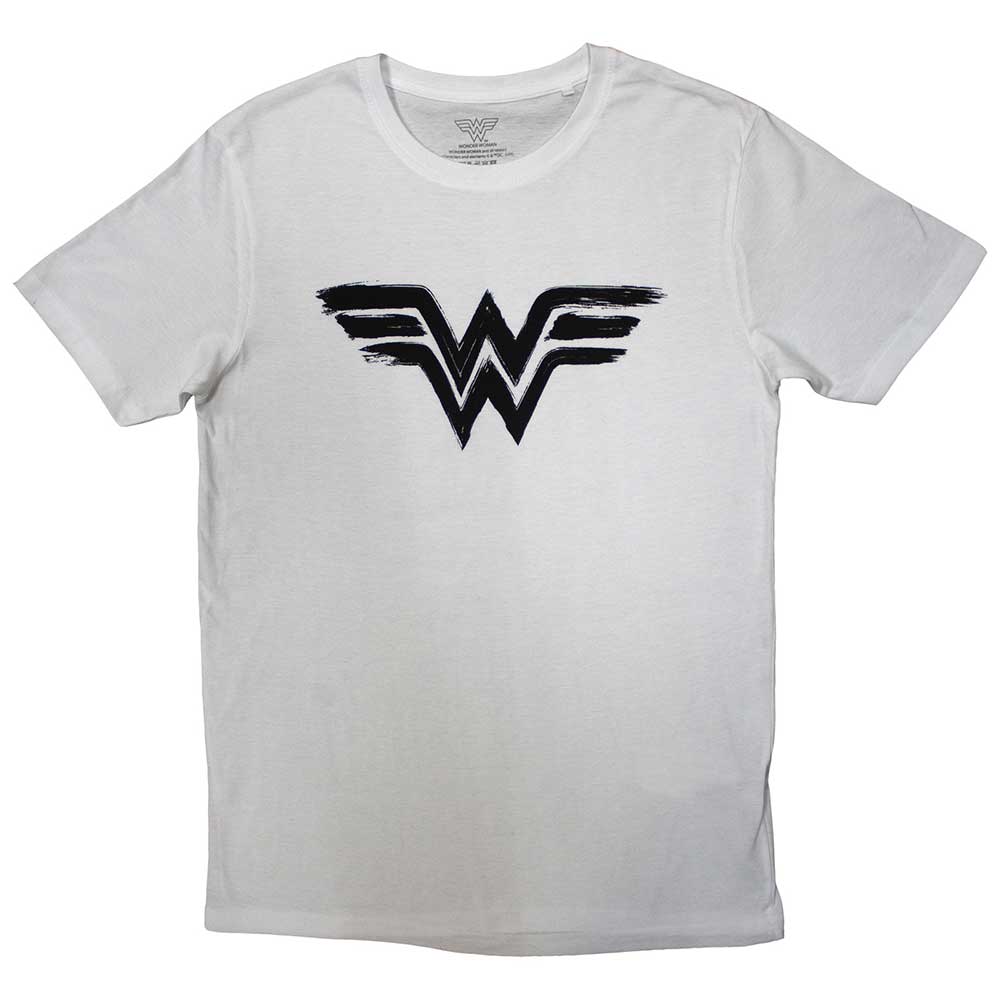 DC Comics Unisex T-Shirt: Wonder Woman - Black Paint Logo (X-Large)