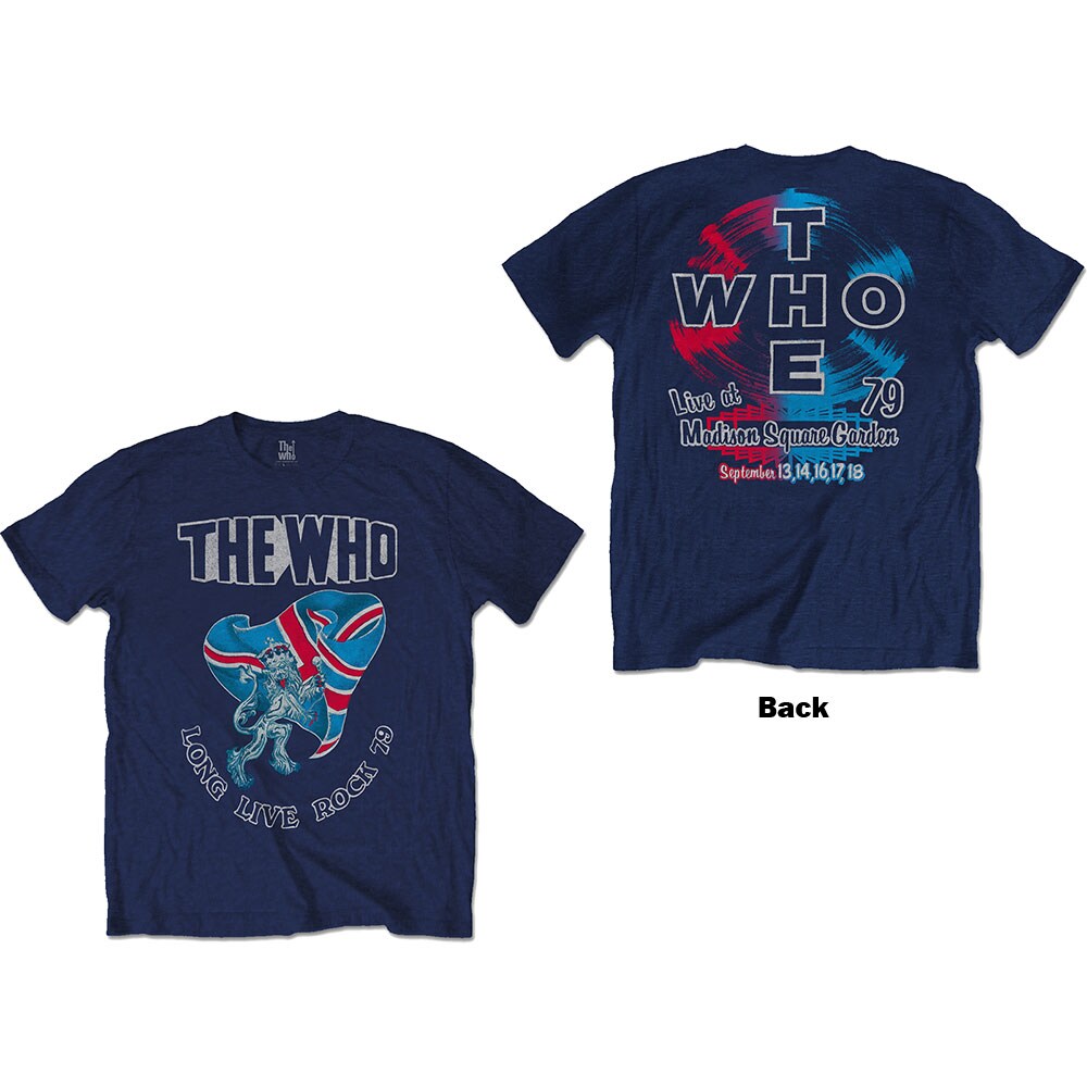 The Who Unisex T-Shirt: Long Live Rock '79 (Back Print) (X-Large)