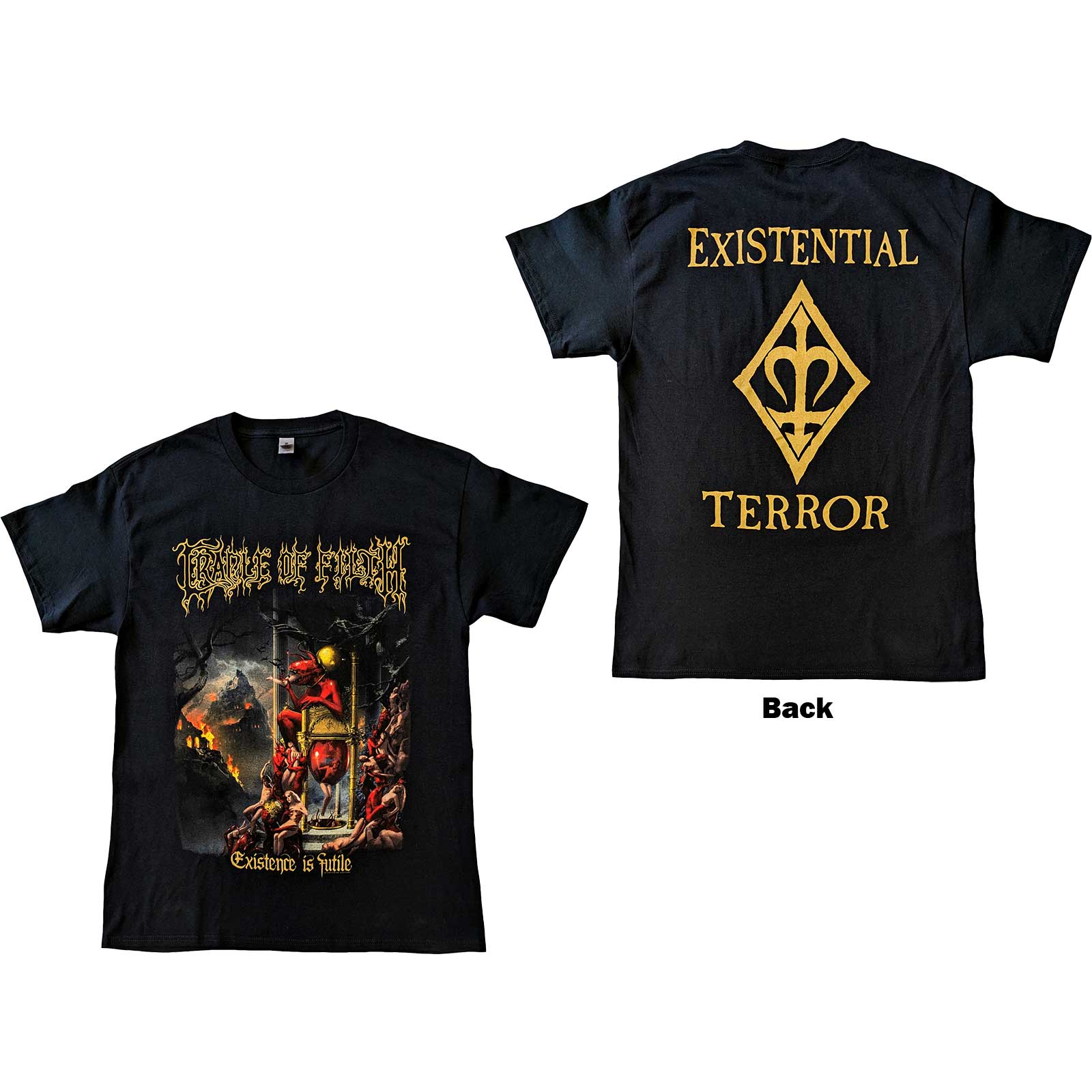Cradle Of Filth Unisex T-Shirt: Existence is Futile (Back Print) (XX-Large)