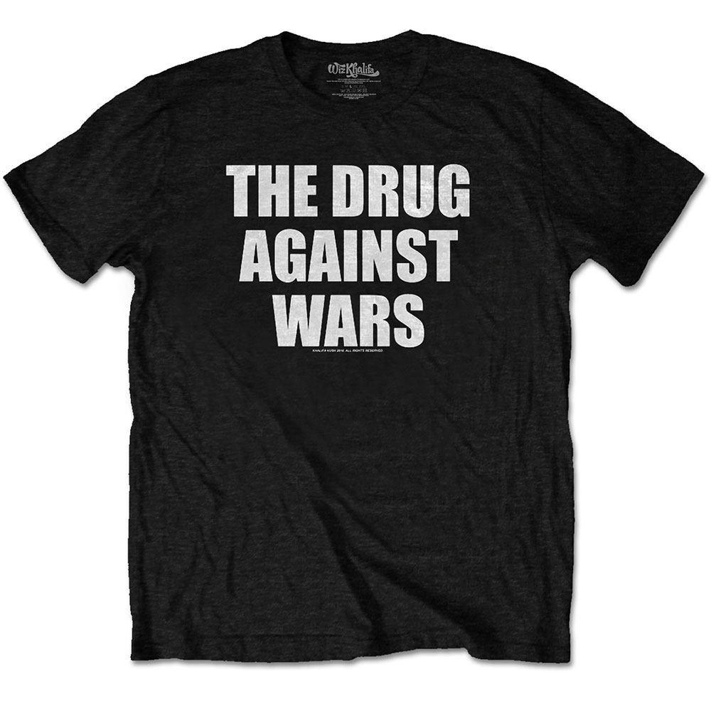Wiz Khalifa Unisex T-Shirt: Drug Against Wars (Medium)