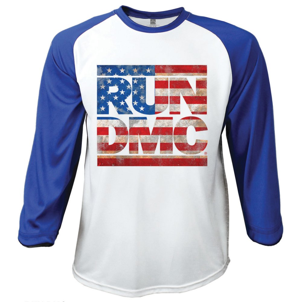 Run DMC Unisex Raglan Tee: Americana (Medium) - 2
