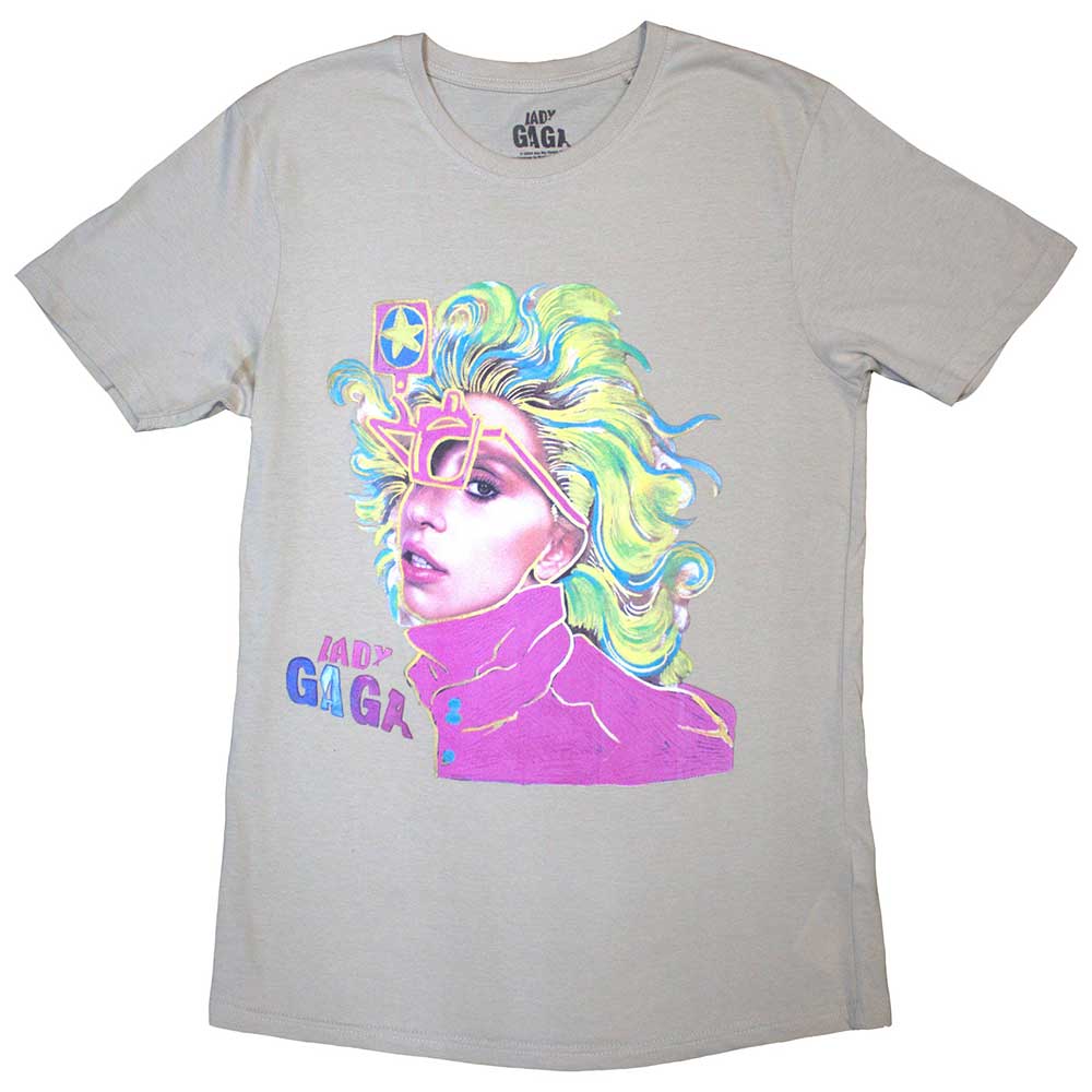 Lady Gaga Unisex T-Shirt: Colour Sketch (Small)