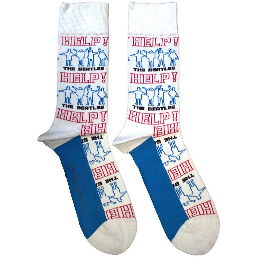 The Beatles  Ankle Socks: Help! Outlines Repeat