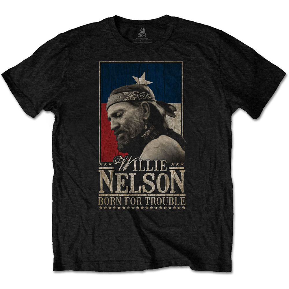 Willie Nelson Unisex T-Shirt: Born For Trouble (XX-Large)