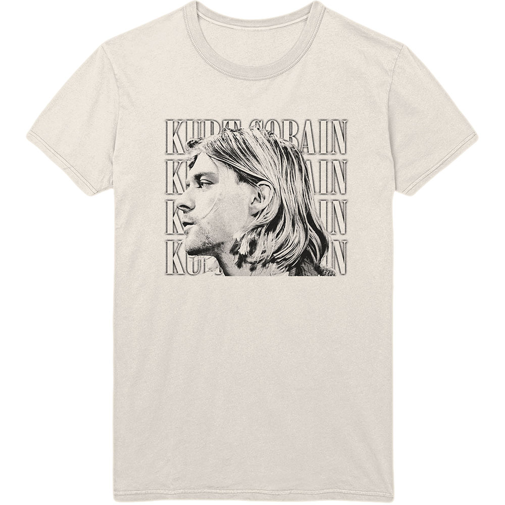Kurt Cobain Unisex T-Shirt: Contrast Profile (Large)