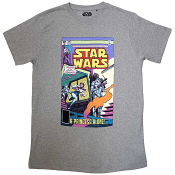 Star Wars Unisex T-Shirt: A Princess Alone Comic Cover (Small)