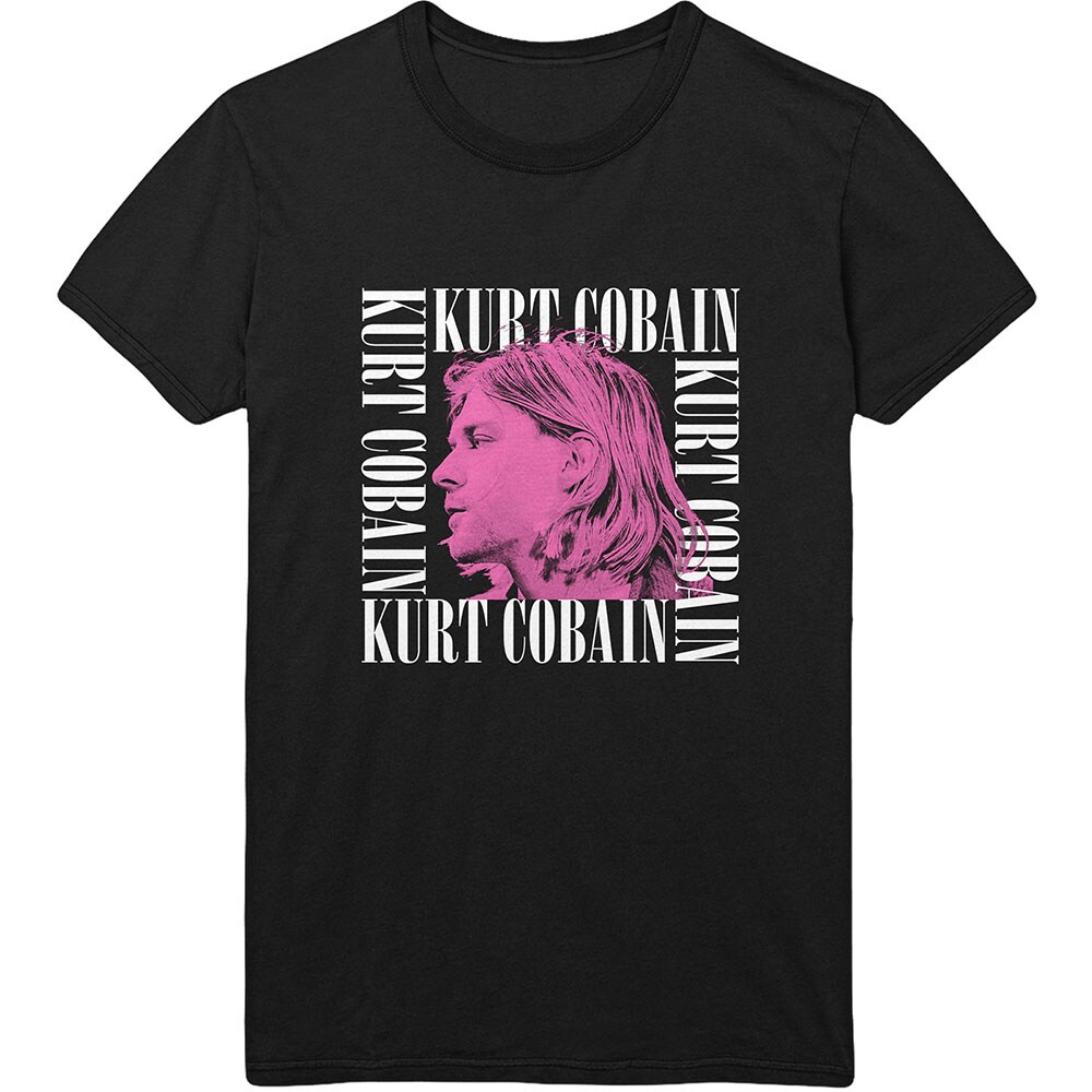 Kurt Cobain Unisex T-Shirt: Head Shot Frame (X-Large)