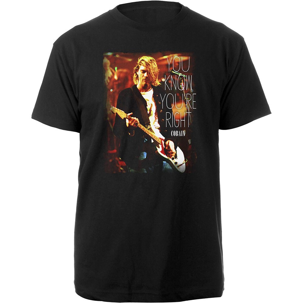 Kurt Cobain Unisex T-Shirt: You Know You're Right (X-Large)