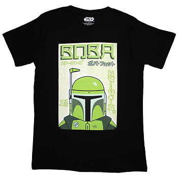 Star Wars Unisex T-Shirt: Boba Japanese (Small)