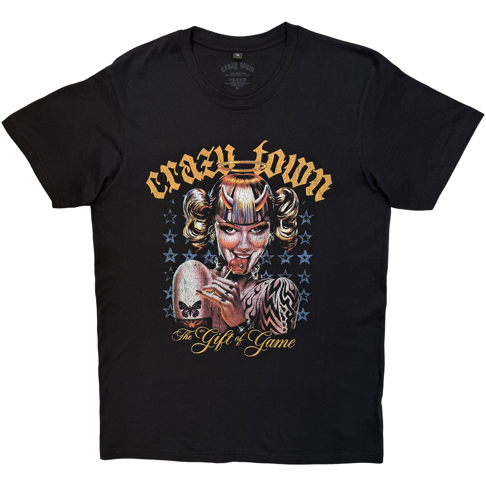 Crazy Town Unisex Premium Carbon T-Shirt: The Gift Of Game (Musta) - 3