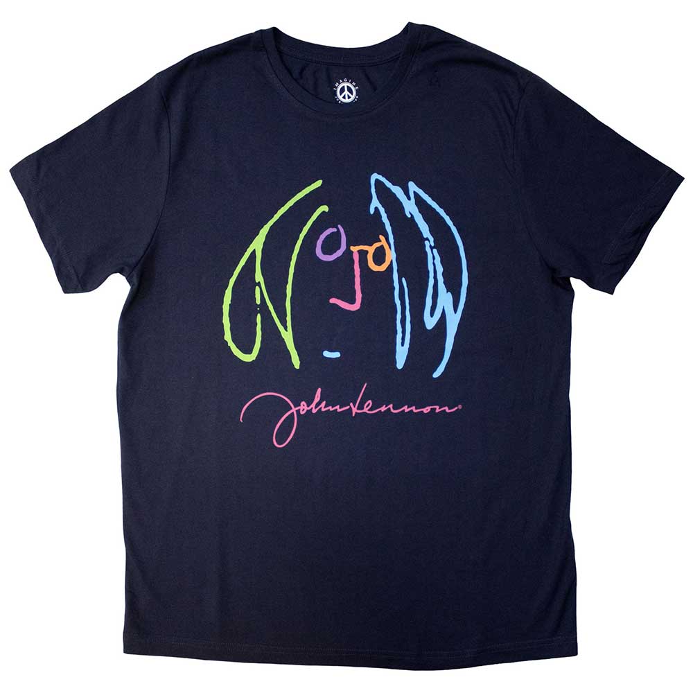 John Lennon Unisex T-Shirt: Self Portrait Full Colour (X-Large)