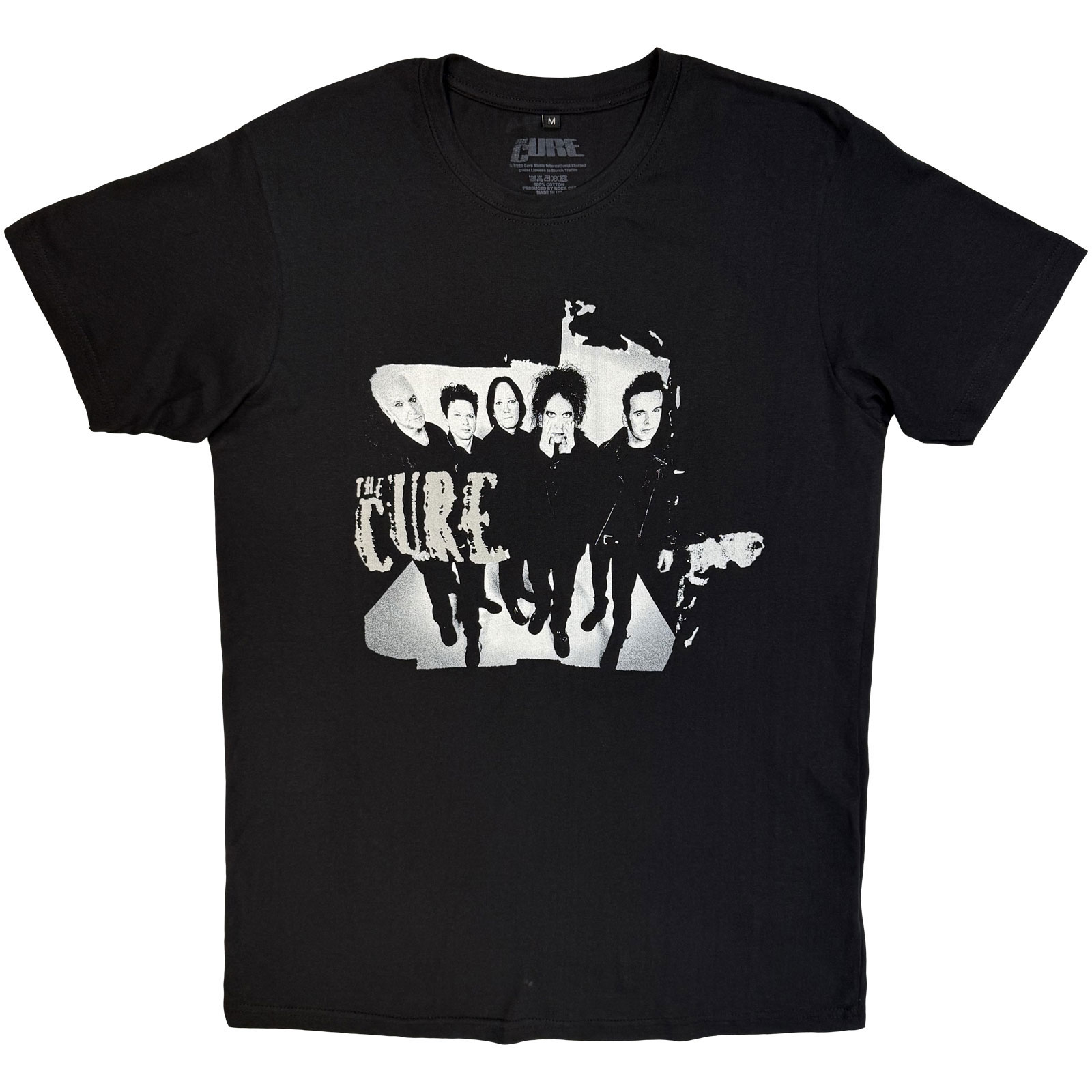 The Cure Unisex Premium Carbon T-Shirt: 40 Years Band Photo (Black) - 3
