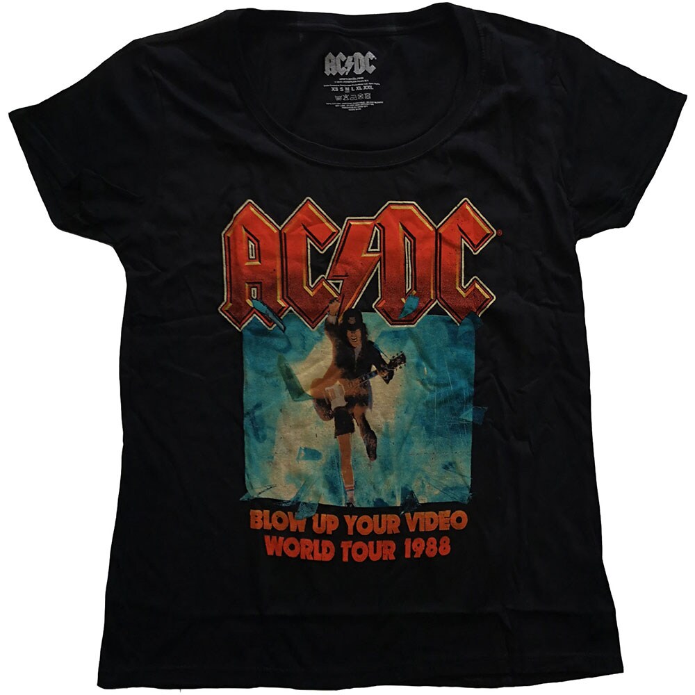 AC/DC Ladies T-Shirt: Blow Up Your Video (Large)
