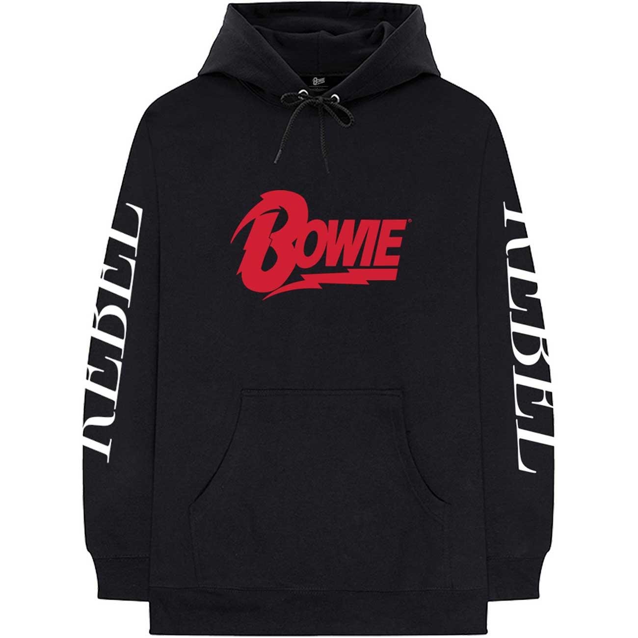 David Bowie Unisex Pullover Hoodie: Rebel Rebel (X-Large)