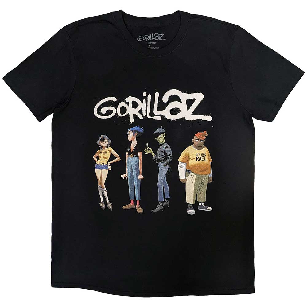 Gorillaz Unisex T-Shirt: Spray Logo Group (X-Large)
