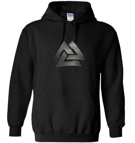 Hoodie: Valknut - Hagbard - Viking Art Collection (Medium)