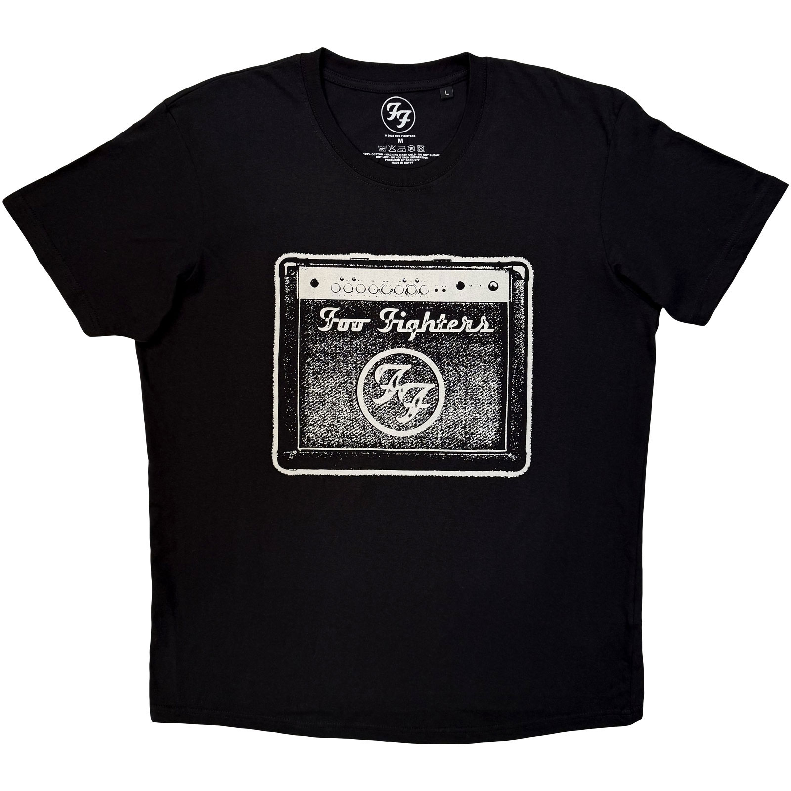 Foo Fighters Unisex Premium Carbon T-Shirt: Amp (Black) - 3