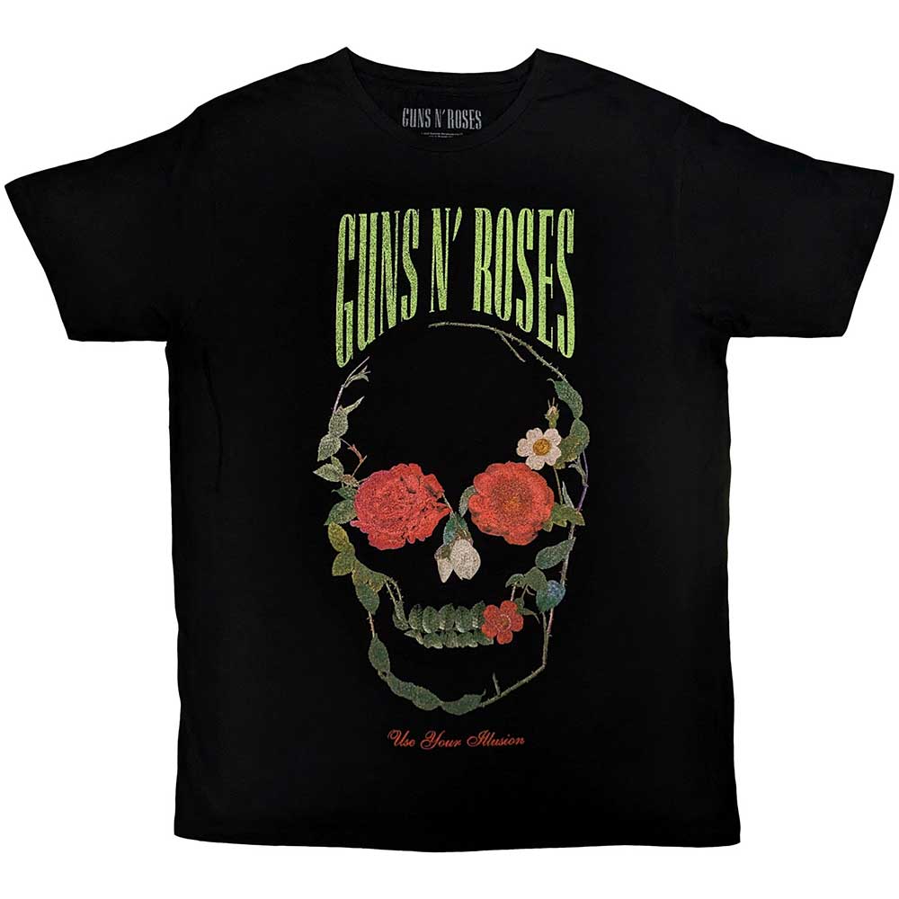 Guns N' Roses Unisex T-Shirt: Rose Skull (X-Large)