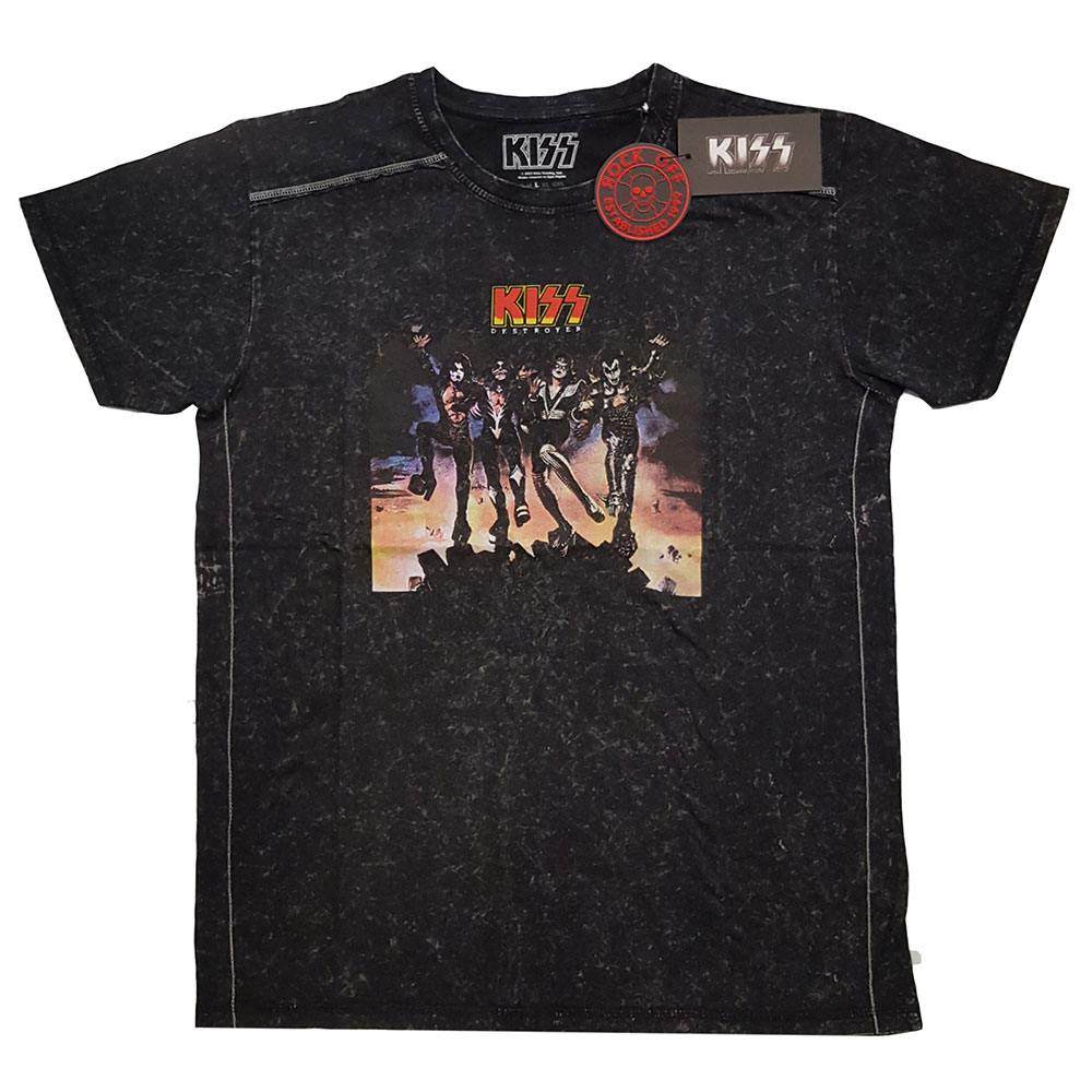 KISS Unisex Snow Wash T-Shirt: Destroyer (XX-Large)