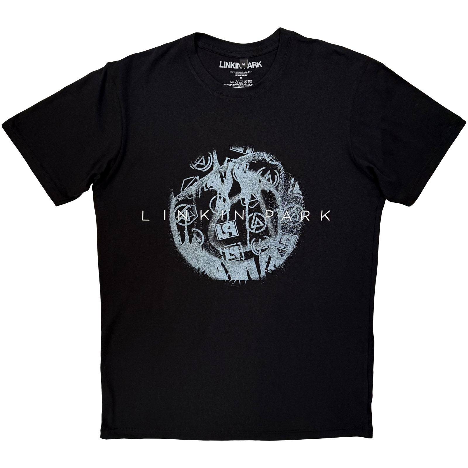 Linkin Park Unisex Premium Carbon T-Shirt: Logo Blur (Black) - 3