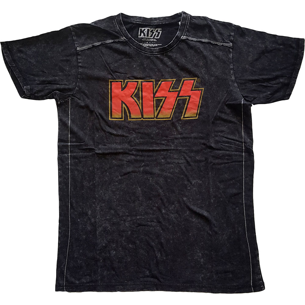 KISS Unisex Snow Wash T-Shirt: Classic Logo (XX-Large)