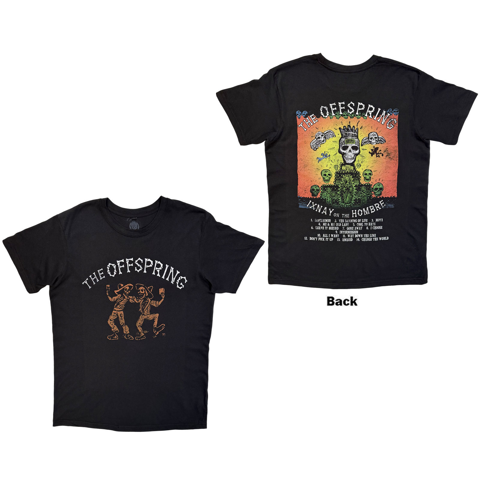 The Offspring Unisex Premium Carbon -T-paita: Ixnay On The Hombre (Musta) (Selkäpainatus) - 3