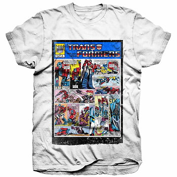 Hasbro Unisex Tee: Transformers Comic Strip (X-Large)