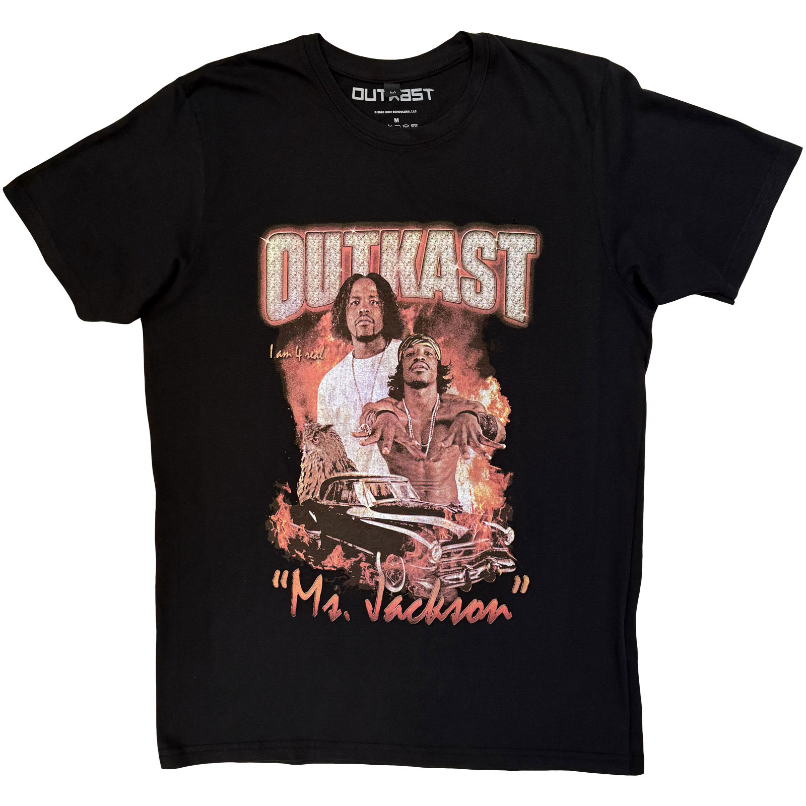 Outkast Unisex Premium Carbon T-Shirt: Ms. Jackson (Black) - 3