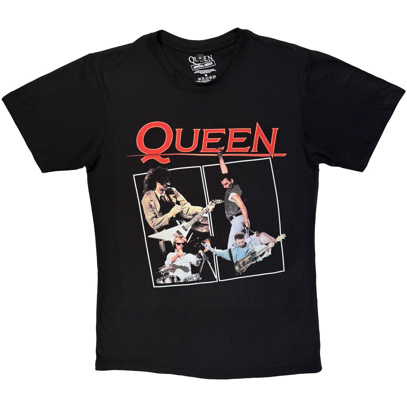 Queen Unisex Premium Carbon T-Shirt: Poster (Svart) - 3