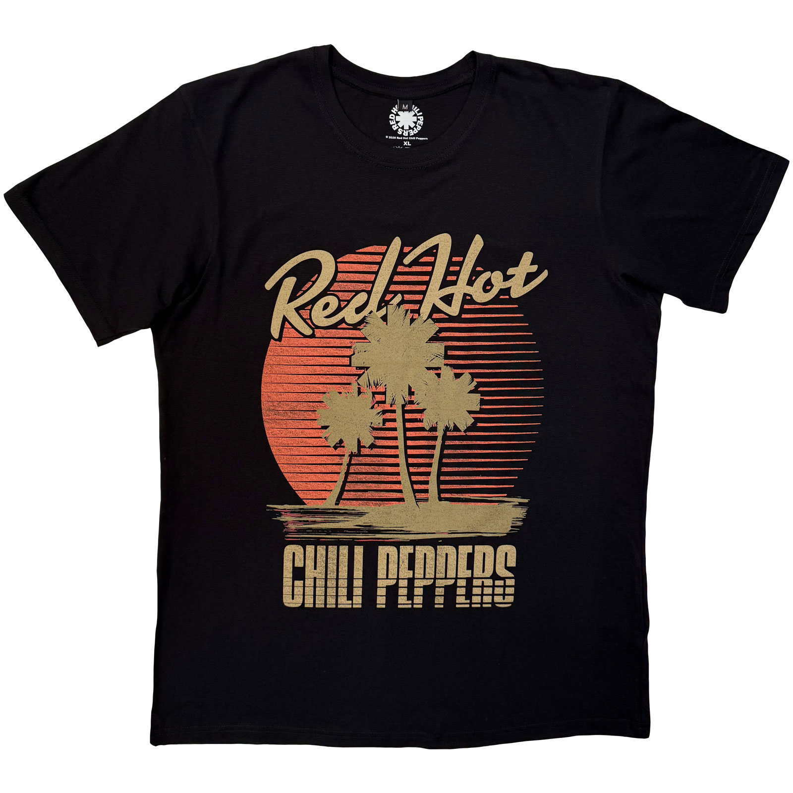 Red Hot Chili Peppers Unisex Premium Carbon T-Shirt: Palms (Black) - 3