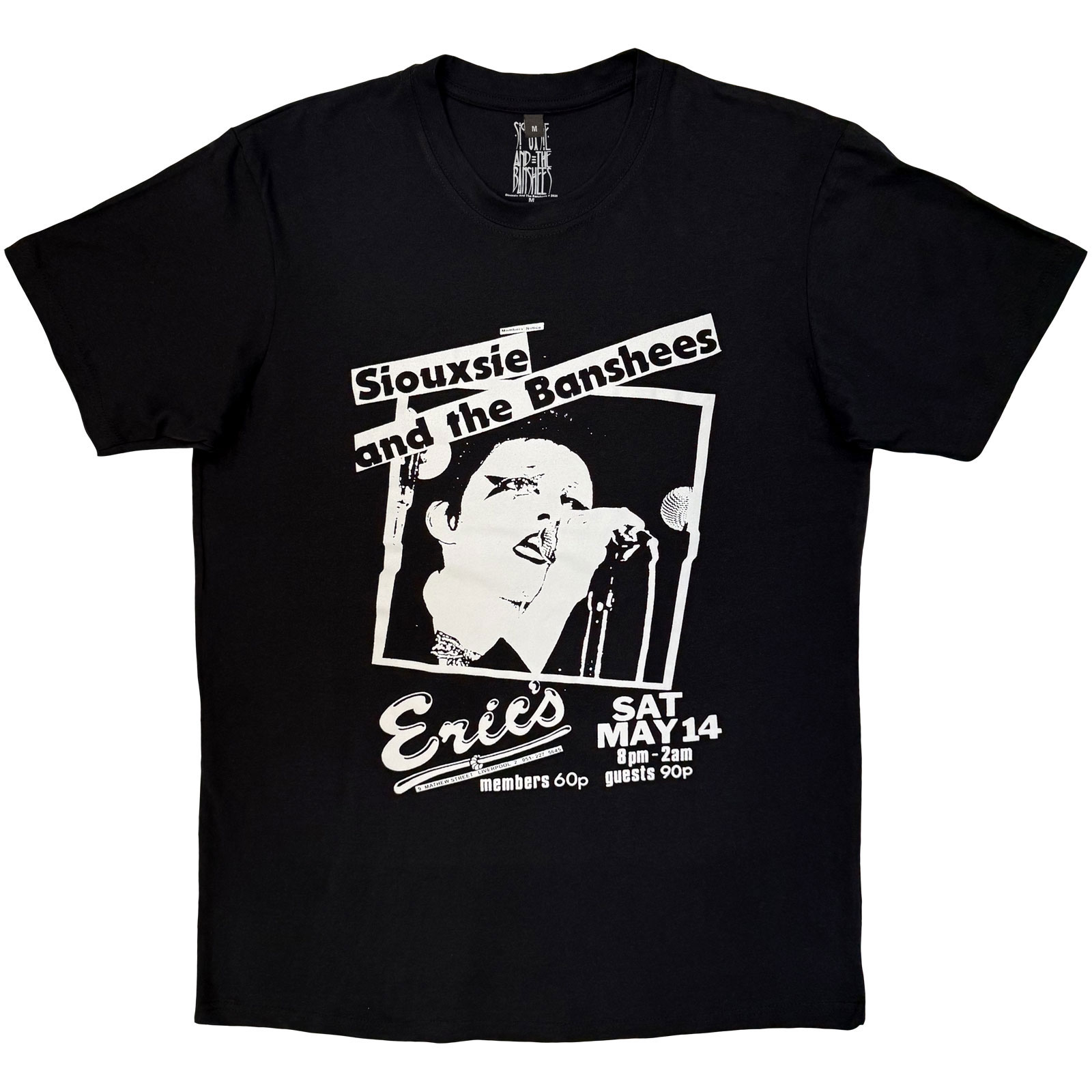 Siouxsie & The Banshees Unisex Premium Carbon T-Shirt: Eric's (Svart) - 3