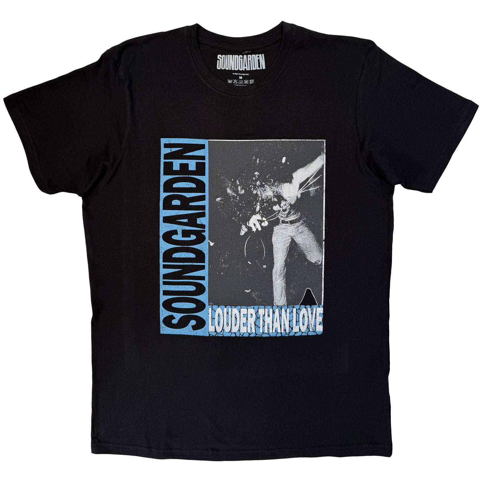 Soundgarden Unisex Premium Carbon T-skjorte: Louder Than Love (Svart) - 3