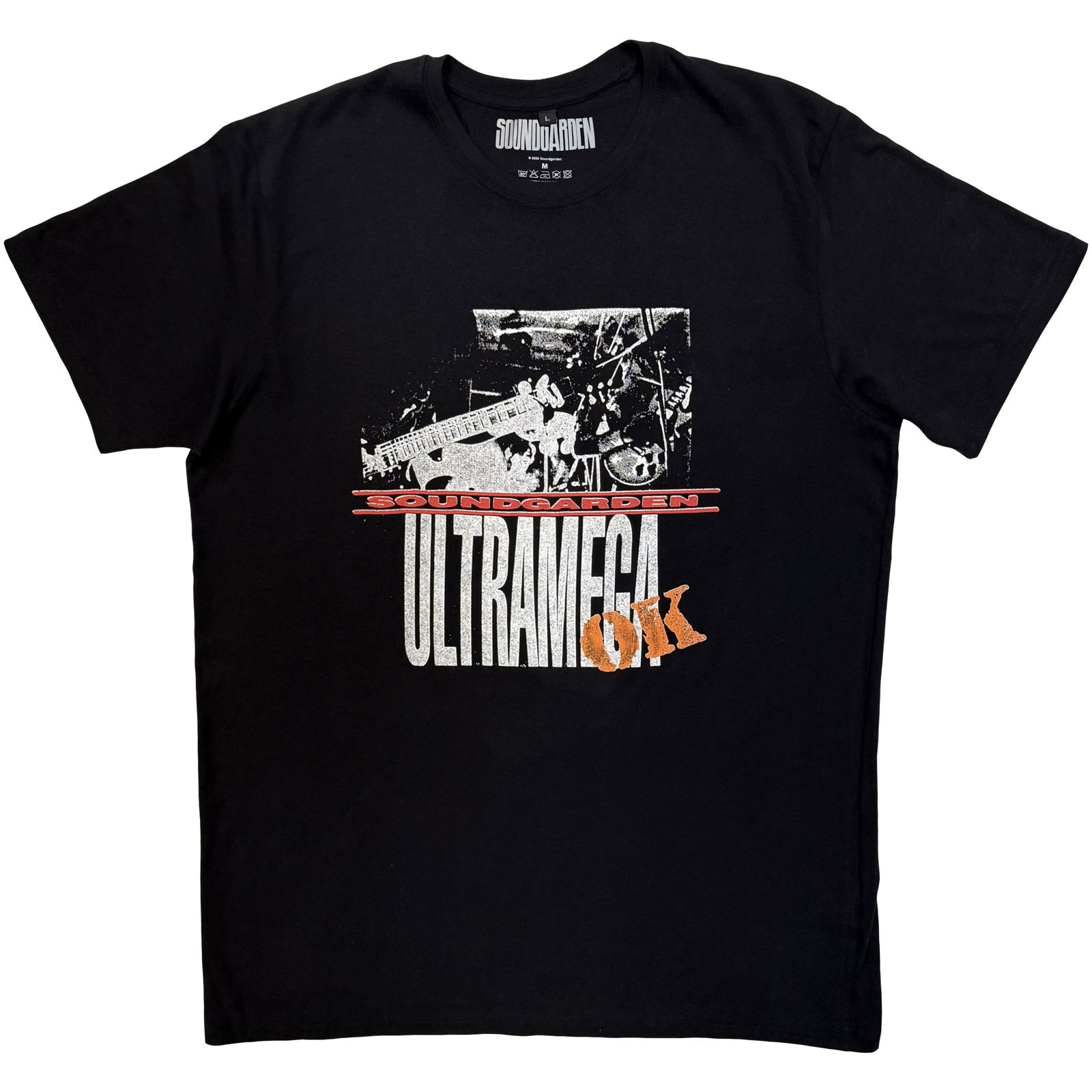 Soundgarden Unisex Premium Carbon -T-paita: Ultramega OK (Musta) - 3