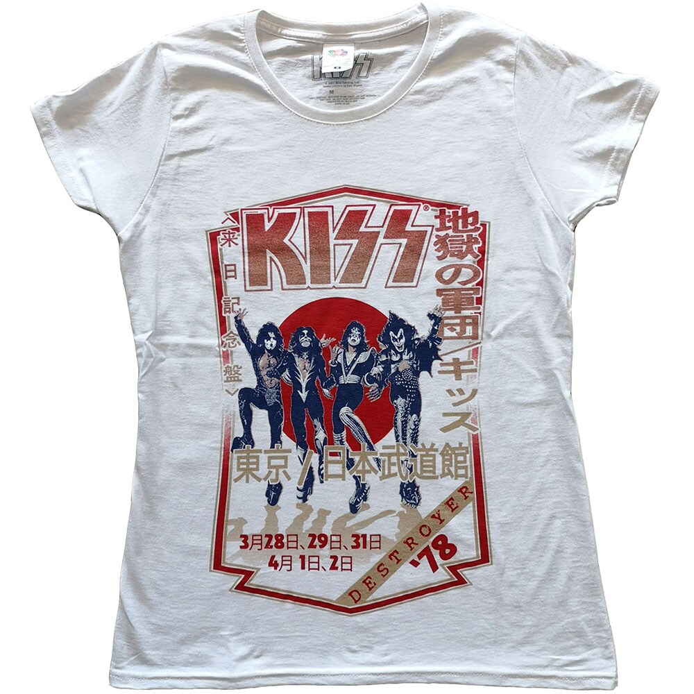 KISS Ladies T-Shirt: Destroyer Tour '78 (Small)