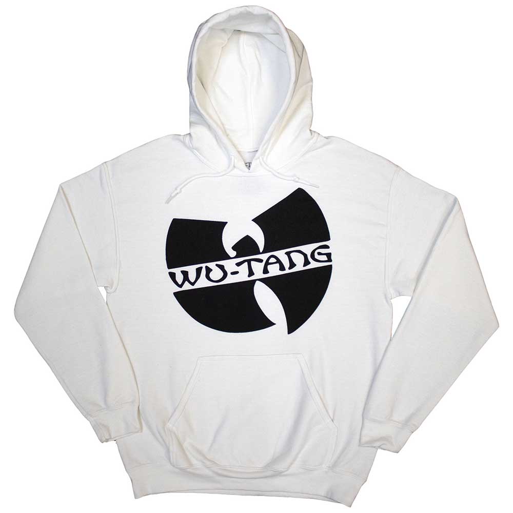 Wu-Tang Clan Unisex Pullover Hoodie: Slanted Logo Mono (XX-Large)