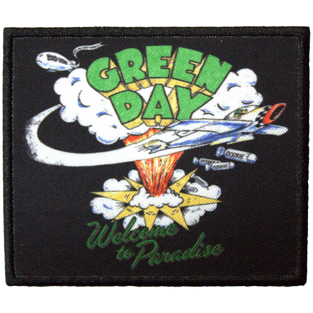 Green Day Printed Patch: Welcome To Paradise (Standard)