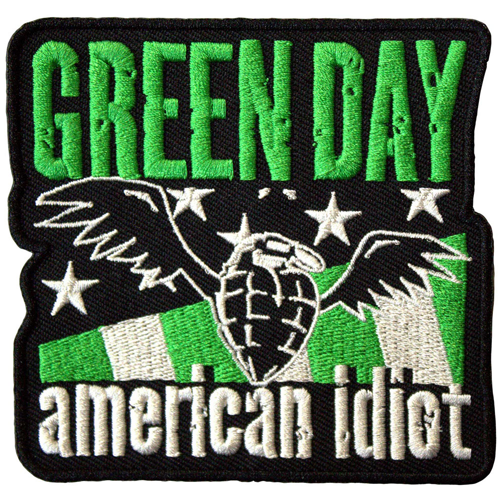 Green Day Woven Patch: American Idiot Wings (Standard)