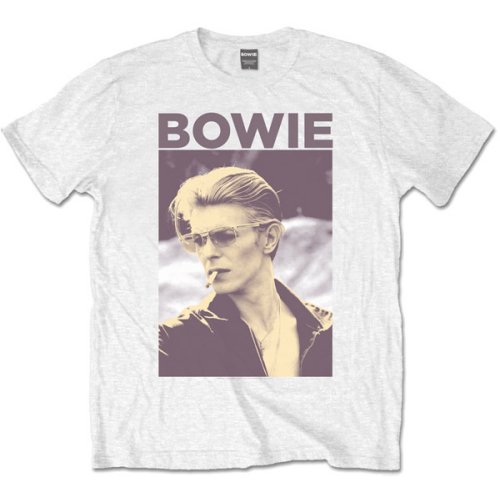 David Bowie Unisex T-Shirt: Smoking (Small)