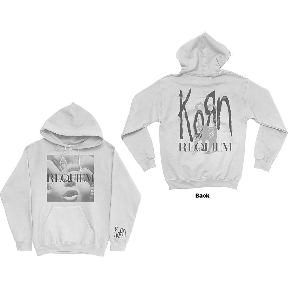 Korn Unisex Pullover Hoodie: Requiem (Back Print) (Large)