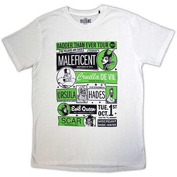 Disney Unisex T-Shirt: Badder Than Ever Tour (Large)