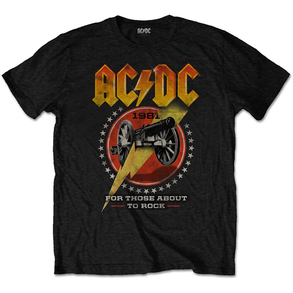 AC/DC Unisex T-Shirt: For Those About To Rock 81 (Medium)