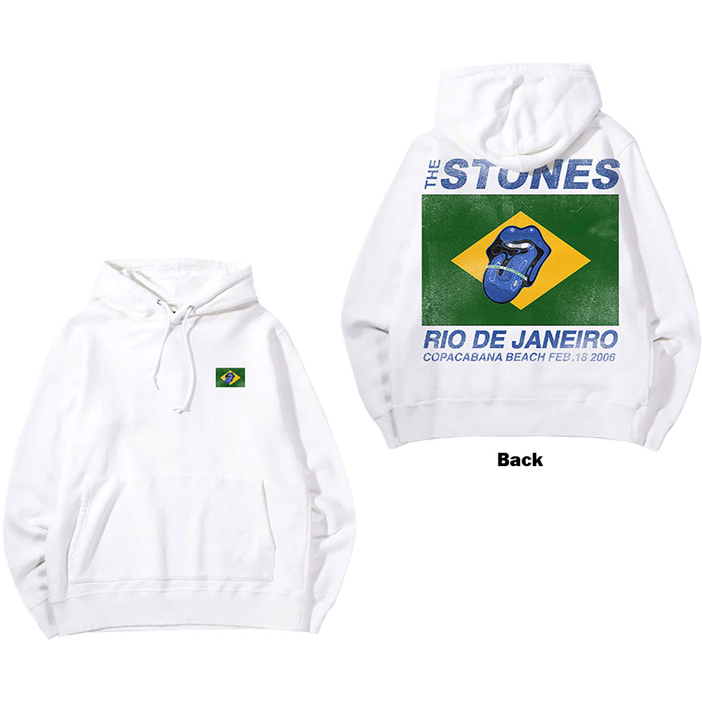 The Rolling Stones Unisex Pullover Hoodie: Copacabana (Back Print) (Small)