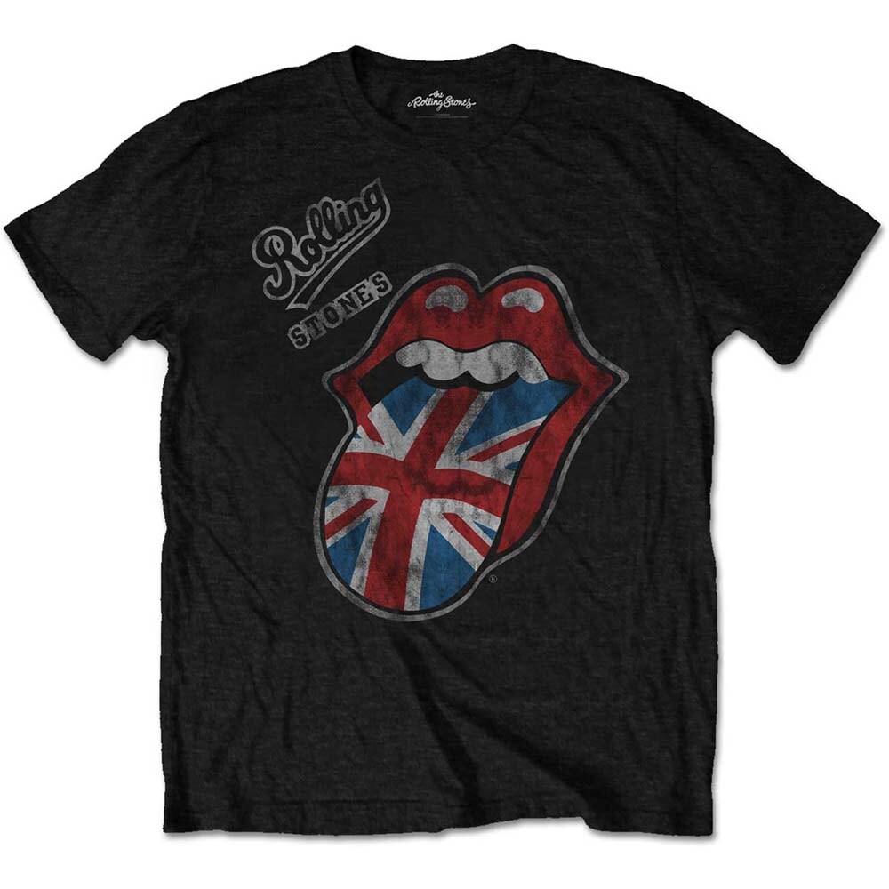 The Rolling Stones Unisex T-Shirt: Vintage British Tongue (Soft Hand Inks/Retail Pack) (X-Large) - 2