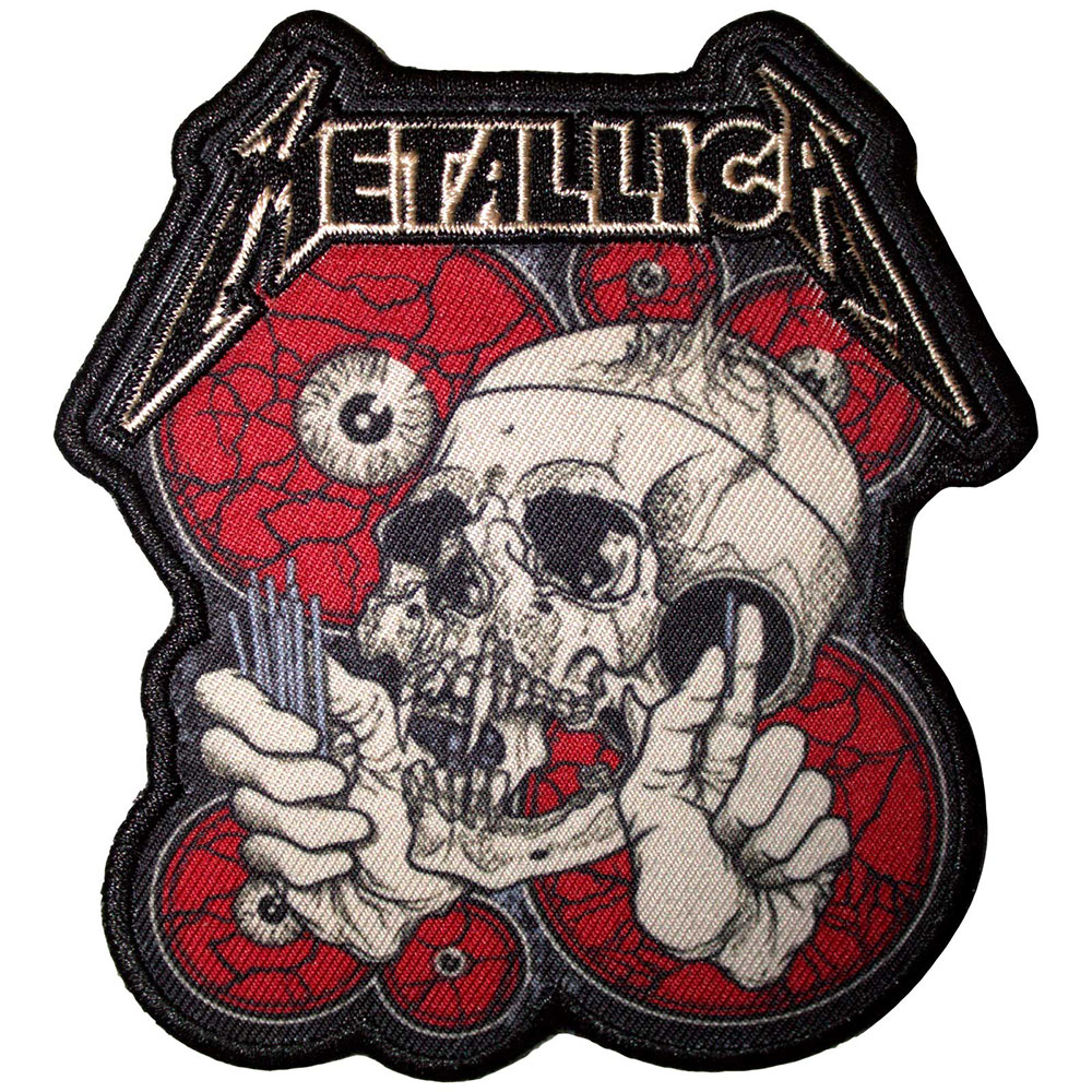 Metallica Printed Patch: The Shortest Straw Red Eyes (Standard)
